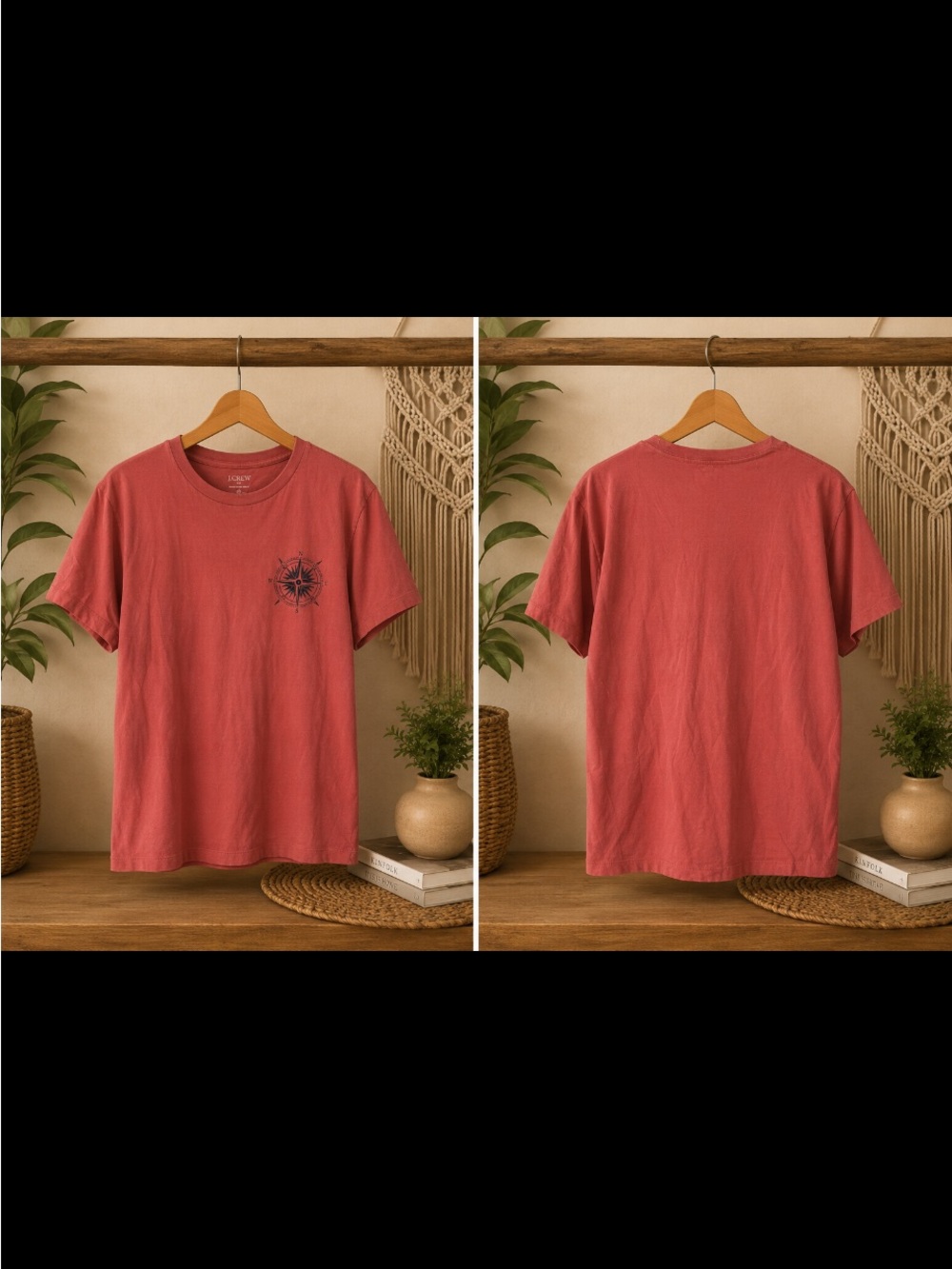 J. Crew Men's Short-Sleeve Compass Pocket Tee - large